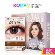 Kitty Kawaii Plus Contact Lens Mini Olivia Brown [1 Pair] คิตตี้ คาวาอิ คอนแทคเลนส์แบบรายเดือน 1คู่