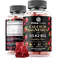 [   ] Calcium Gummies for Women & Men with Magnesium Vitamin B12 Vitamin K2 & Vitamin D3 | Calcium S