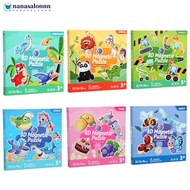 NANASALONNN Montessori Magnetic Jigsaw Puzzles For Kids 3-8 Axolotl Dinosaur Educational Table Game 