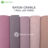 Kain Rayon Crinkle Premium Quality 1 Roll 60 Yard