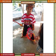 Reog T-shirts for 7 Year Olds, Jaranan Horses, Javanese Udeng Whip, Children's Toys, Barongan Bulls,