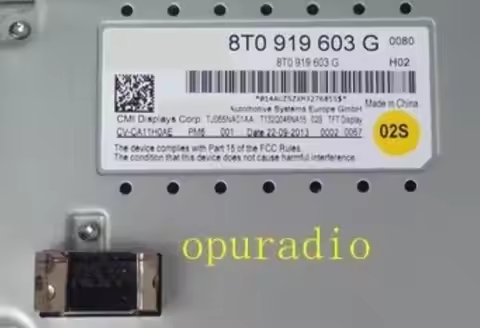 OEM MMI Display Unit Screen 8T0919603G For A4 S4 RS4 8K A5 S5 RS5 Q5 8R 8T0 919 603 G 8T0057603A 8T0