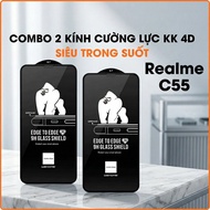 Realme C55 HEKON KINGKONG Full Screen Tempered Glass | Screen protector for Realme phones