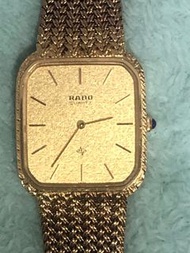 RADO 雷達石英錶 男錶 女錶 金色 瑞士製