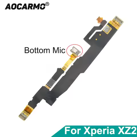 Aocarmo Bottom Microphone Main Mic Connector Ribbon Flex Cable Replacement For Sony Xperia XZ2 H8216