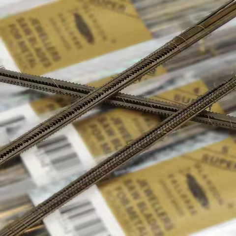 7gtool 12pcs Glardon Vallorbe Sawblades 0/0-8/0 Jewelry Saw Blades Swiss Sawblades Jewelry tools and