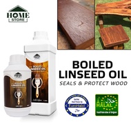 Home Store Boiled Linseed Oil Seal & Protect Wood Rebus Minyak Biji Lintasan & Melindungi Kayu 500ML