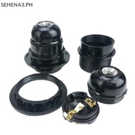 SEHPH Black Period Style Screw E27 Light Bulb Lamp Holder Pendant Socket New