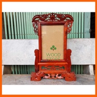 Dragon photo frame - rosewood photo frame - altar photo frame - worship items 4 photo sizes 18x24/21