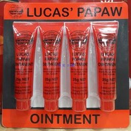 美兒小舖COSTCO好市多代購～LUCAS PAPAW OINTMENT 澳洲木瓜霜/護手霜(25gx4入)