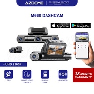 Azdome M660 4K Ultra HD 4-Channel Front, Rear, Left & Right Dash Cam Night Vision App Control