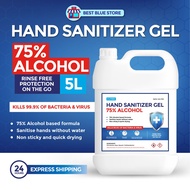 [READY STOCK] 5L Hand Sanitizer Gel | 75% Alcohol | Kills 99.9% Virus & Bacteria |  Invoice Provided