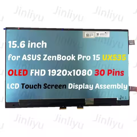 Original15.6inch Lcd Panel Laptop Screen for ASUS ZenBook Pro 15 UX535 UX535L UX535LI UX535LH Touch 