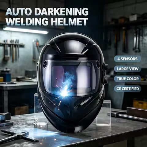 New CE Welding Helmet Professional Large View 1111 for TIG MIG MAG MMA True Color Auto Darkening Wel