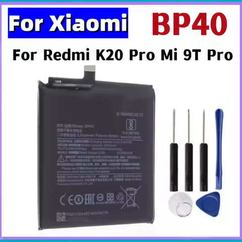 BP40 Battery 4000mAh For Xiaomi Redmi K20 Pro / Mi 9T Pro BP40 High Quality Phone Replacement Batter