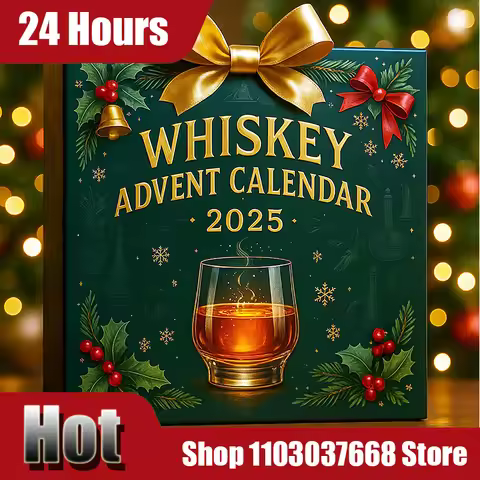 24 Day Christmas Whisky Advent Calendar 2D Beer Advent Calendar Christmas Party Decoration Christmas