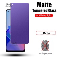 Matte Anti Blue Light Ray Tempered Glass Screen Protector OPPO Reno 11F 8 5G 8Z 8T 7Z 7 6 6Z 5 4 3 Pro 2 2Z 2F Reno4 Reno3 Reno2