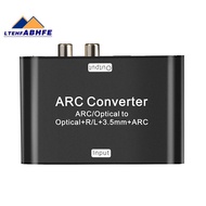 ARC Audio Extractor 192Khz -Compatible ARC Converter Digital Optical SPDIF to  L/R Coaxial SPDIF 3.5