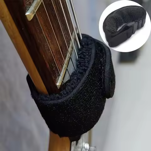 New For guitar instrument frets silent noise damper silent wrap guitar strap