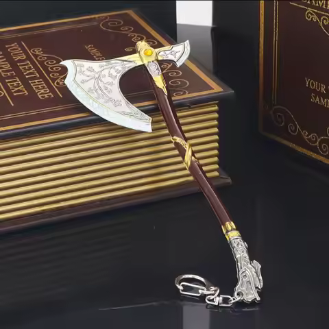 18cm God of War Ax Weapon The Leviathan Axe Kratos Samurai Weapons Game Peripheral Katana Metal Swor