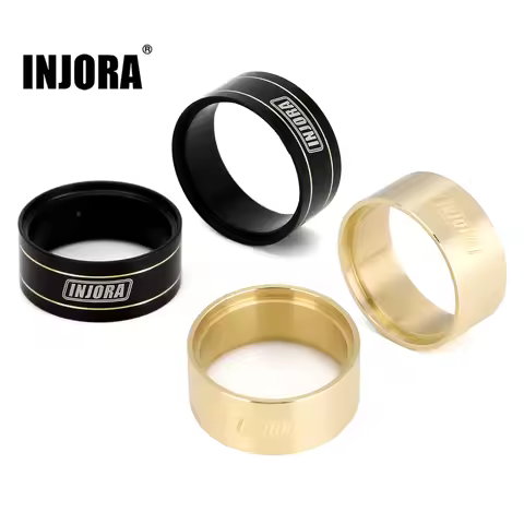 INJORA 13g Brass Internal Beadlock Ring Clamp Ring Fit 1.0" Wheel Rim for 1/24 1/18 RC Crawler Axial