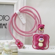 Very Convenient 1 Set 5 PCS Iphone 18w 2w Charger Head Cable Protector Cover Package for Iphone 18w 