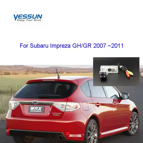 Car License Plate Camera For Subaru Impreza Hatchback GH GR 2007~2011 Trajectroy Dynamic Reversing C