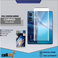 YIGOUMO Full Tempered Glass Curved Screen Protector VIVO V60 5G