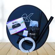 ชุดจานดาวเทียม PSI 60 CM.+กล่องดาวเทียม GMM Z HD Lite Pro +พร้อมสาย 10 เมตร