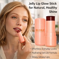 MLSMILE Jelly Blush Lip And Cheek 2 In 1 Transparent Lipstick Tint Lip Gloss Brightening Color R4U9