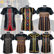 new (Small Cutting) Baju Batik Jersey Traditional Etnik Sabah Sarawak Sumandak Perempuan Dewasa