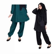 Seluar Aladin Perempuan Berpoket Casual Loose Cutting Alibaba Aladdin Harem Women Pants Inner Jubah 