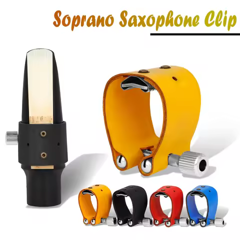 Soprano Saxophone Clip Leather Four Colors Saxophone Mouthpiece Snap High Quality Woodwinds Instrume