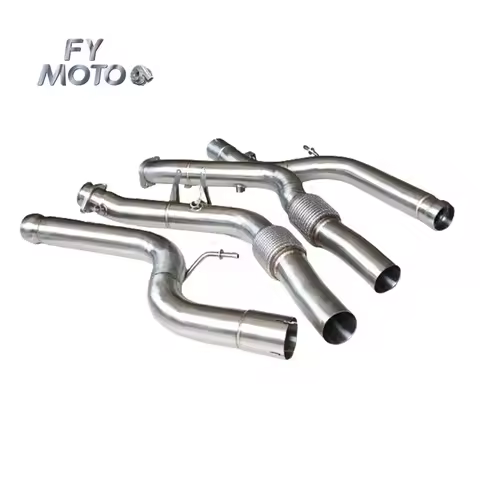 New Exhaust Downpipe For Mercedes Benz AMG S63 S600 S500 S400 W222 5.5T M15 2014+ Coupe C217