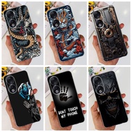 Honor 90 5G (REA-NX9) / Honor 90 Pro 5G (REP-AN00) Fashion Dragon Metal Style Pattern Casing Honor90