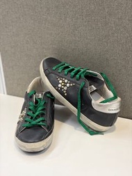 Golden Goose Superstar Sneakers Black Green