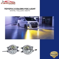 Toyota 3 Colors LED Fog Lamp Alphard Vellfire Estima Camry Lexus Hilux Vios AGH30