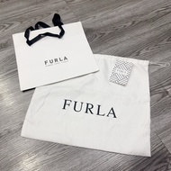 Furla canvas bag - Furla paper bag - notebook, dustbag to protect the bag
