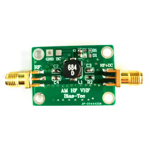 RF Biaser Bias Tee 25K-100MHz DC blocker Coaxial feed F/ VHF HF AM HAM radio RTL SDR LNA Low Noise A