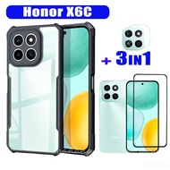 สําหรับ Honor X6C อะคริลิคเคสโทรศัพท์ Honor X6 C X7C X8C X6B X7B X8B กระจกนิรภัยป้องกันหน้าจอและฟิล์