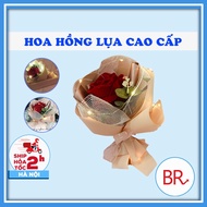 Bundle of 1 high-quality silk rose - Pre-bundled silk rose makes a super pretty and meaningful gift 