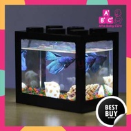 Aquarium Mini Lego Block Colorful LED Aquarium Lego TOP5