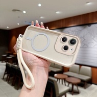 Solid Color Case For Infinix X6836 X6833B X6831 X6827 X678B X669C X665E X6532 X6515 Lanyard Magnetic