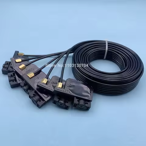 6 Colors UV Solvent Ink Damper Dumper With 1.5Meter Tube Pipe for Epson R320 R330 L800 L805 R1390 14