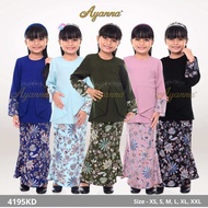 Baju Kurung Budak Printed Batik Hayla Baju Kurung Kanak-Kanak Kids Baby Baju Raya 2022 4195KD [AY2022]