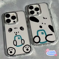 Cute Line Dog Couple Phone Case For Realme 14 14X 13 12 11 Pro Plus 12X 11X 9 2 9i 7i Note 60 Narzo 