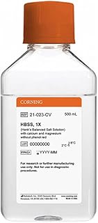 Mediatech 21-023-CV Hank's Balanced Salt Solution, 1X with Calcium and Magnesium without Phenol Red