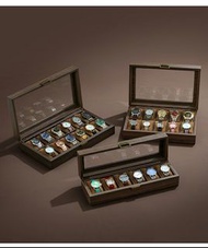 Leather watch display jewelry dustproof storage box#復古木紋皮手錶收納盒# 機械手錶收納盒#手錶盒