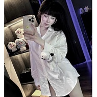 Women's style shirts, women's office shirts, shirts with cute ruffled hems, hot trend Gon Pho linhbt