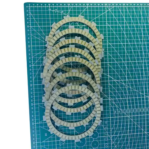 7PC Motorcycle Friction Clutch Disc Plates For Kawasaki ER650 ER-6N 09-14 KL650 KLR650 ZR400 ZRX400 